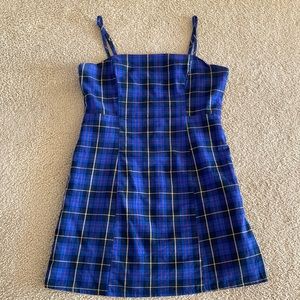 Forever 21 medium blue plaid mini dress.